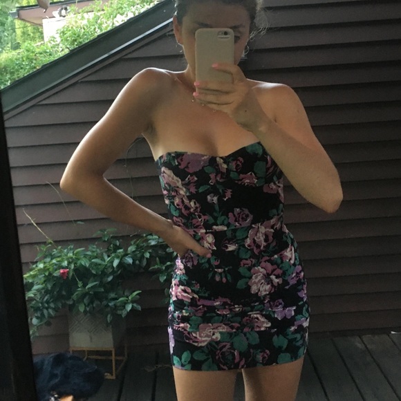 Floral Talula Strapless Bustier Mini Dress - Picture 6 of 6